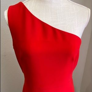 Red off shoulder Calvin Klein dress 6